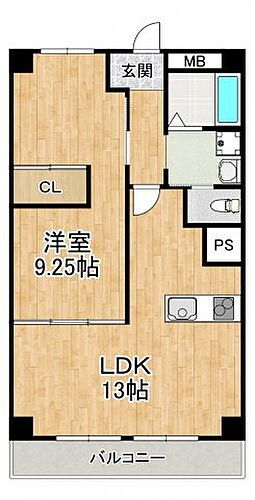 狭山ハウス３棟 3階 1LDK 賃貸物件詳細