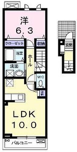 香川県高松市東山崎町 水田駅 1LDK アパート 賃貸物件詳細