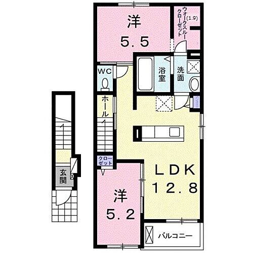 香川県高松市上之町1丁目 三条駅 2LDK アパート 賃貸物件詳細