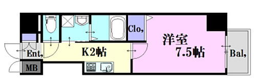 広島県広島市中区本川町1丁目 本川町駅 1K マンション 賃貸物件詳細