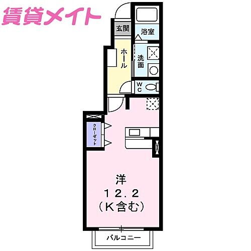 三重県四日市市蒔田3丁目 川越富洲原駅 ワンルーム アパート 賃貸物件詳細