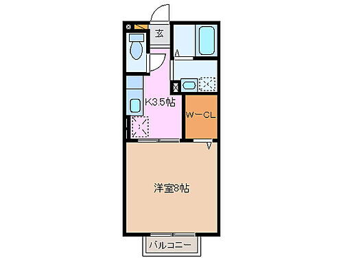 三重県四日市市室山町 西日野駅 1K アパート 賃貸物件詳細