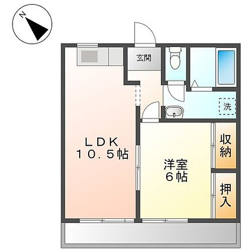 エスポアハイム 2階 1LDK 賃貸物件詳細