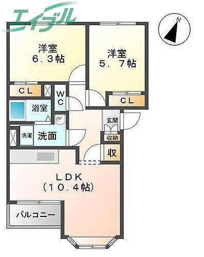 三重県度会郡度会町棚橋 田丸駅 2LDK アパート 賃貸物件詳細