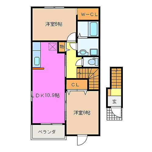 三重県多気郡明和町大字斎宮 斎宮駅 2LDK アパート 賃貸物件詳細