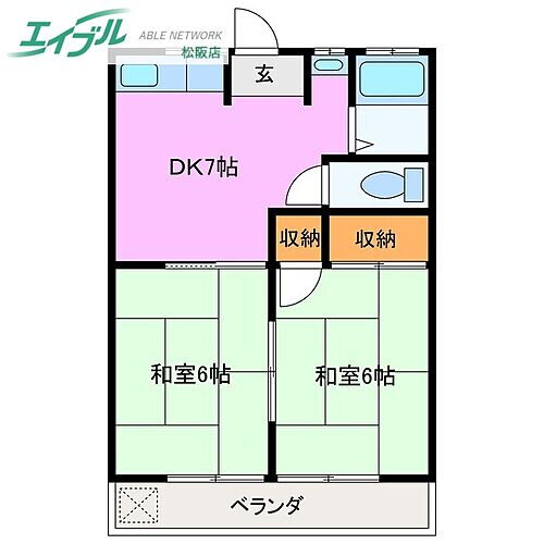 三重県松阪市駅部田町 東松阪駅 2DK アパート 賃貸物件詳細