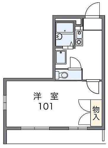 広島県福山市千田町2丁目 横尾駅 1K アパート 賃貸物件詳細