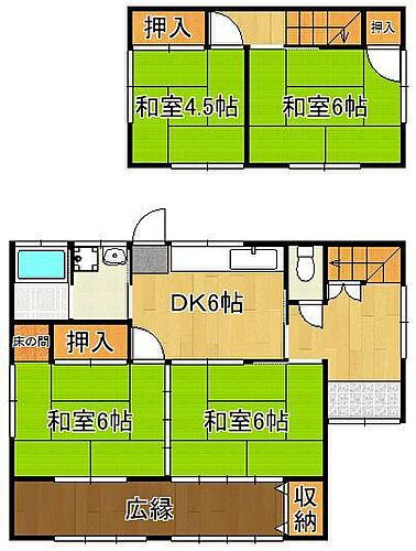 福岡県北九州市若松区山ノ堂町 若松駅 4DK 一戸建て 賃貸物件詳細