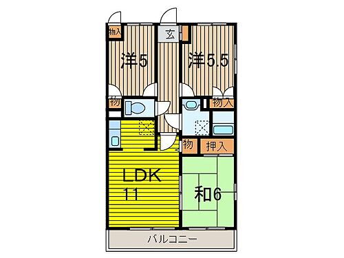 埼玉県川口市芝塚原2丁目 蕨駅 3LDK マンション 賃貸物件詳細