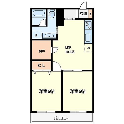 西川口グレースマンション 3階 2LDK 賃貸物件詳細