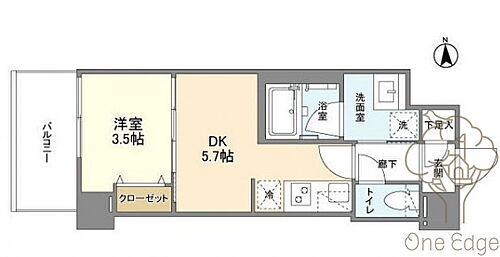 アヴェニール中崎 9階 1DK 賃貸物件詳細