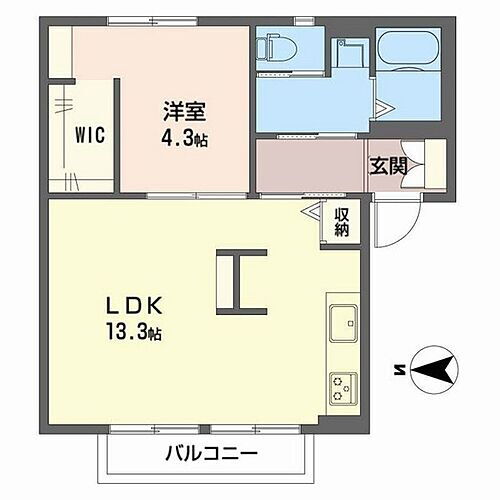 岡山県岡山市北区津島京町3丁目 1LDK アパート 賃貸物件詳細