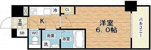 エスリード新福島 5階 1K 賃貸物件詳細