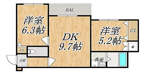 大阪府大阪市平野区加美北2丁目 南巽駅 2DK アパート 賃貸物件詳細