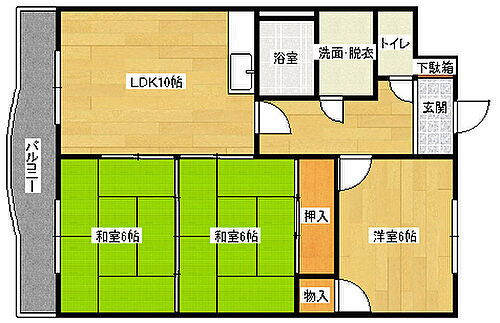 広島県広島市安佐南区川内6丁目 七軒茶屋駅 3LDK マンション 賃貸物件詳細