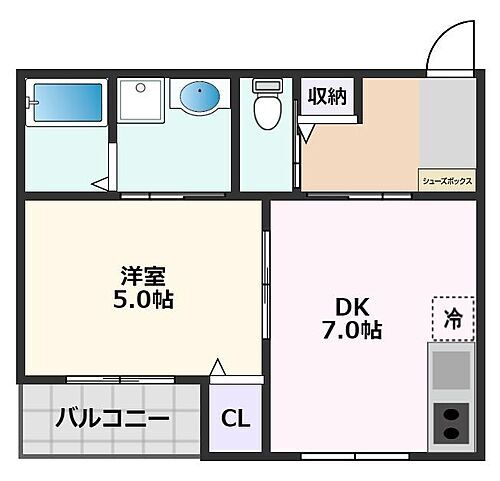 大阪府摂津市正雀本町1丁目19-16 正雀駅 1DK アパート 賃貸物件詳細