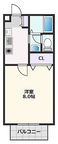 ペルル垂水 1階 1K 賃貸物件詳細