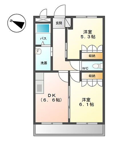 静岡県焼津市大村2丁目 焼津駅 2DK アパート 賃貸物件詳細