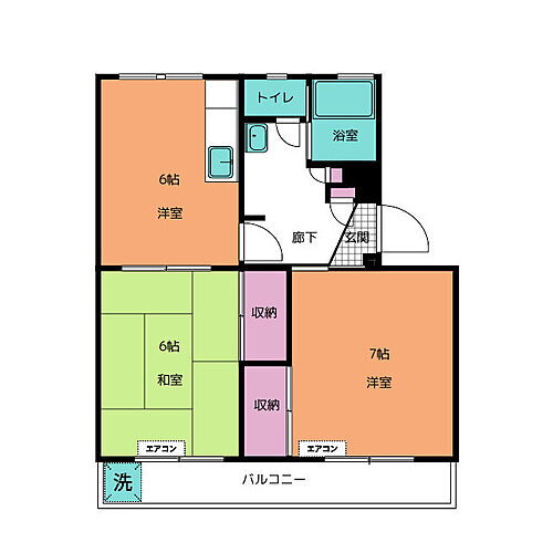 弘隣マンション 3階 2DK 賃貸物件詳細