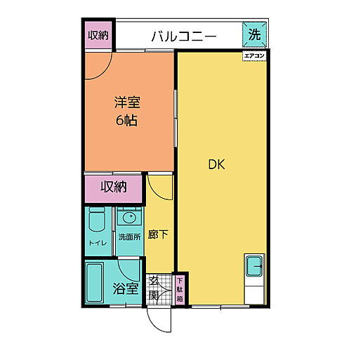 ルミエール 2階 1LDK 賃貸物件詳細