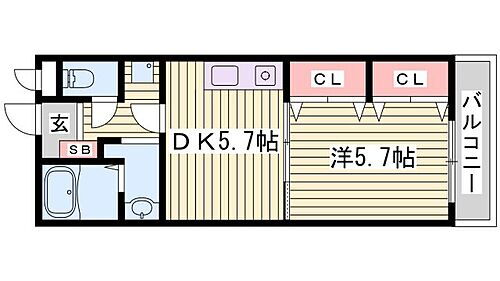 兵庫県神戸市西区二ツ屋2丁目 明石駅 1DK アパート 賃貸物件詳細