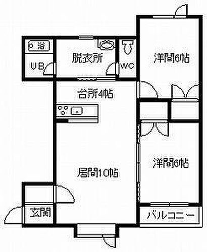 北海道旭川市東鷹栖二条3丁目 旭川駅 2LDK アパート 賃貸物件詳細