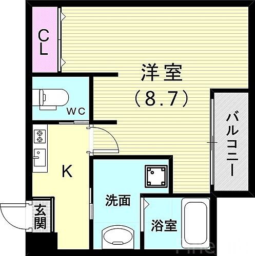 妙法寺エヌエムサンカンテキャトフＥ棟 2階 1K 賃貸物件詳細