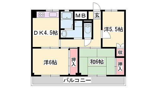 ビレッジハウス尾上 3階 3DK 賃貸物件詳細