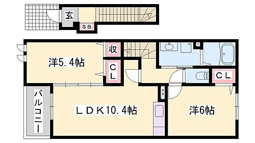 兵庫県姫路市四郷町東阿保 姫路駅 2LDK アパート 賃貸物件詳細