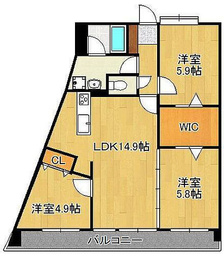 ニューガイア四季彩の丘Ｃ棟 7階 3LDK 賃貸物件詳細