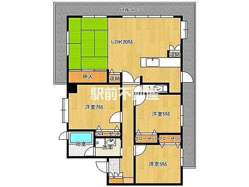 福岡県筑後市大字山ノ井240-1 羽犬塚駅 3LDK マンション 賃貸物件詳細