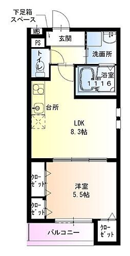 和歌山県和歌山市吹屋町5丁目 田中口駅 1LDK アパート 賃貸物件詳細