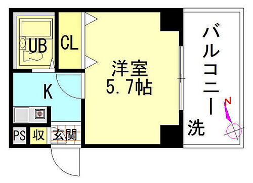 広島県広島市西区小河内町1丁目 横川駅 1K マンション 賃貸物件詳細