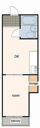 サンライズ栄和 3階 1DK 賃貸物件詳細