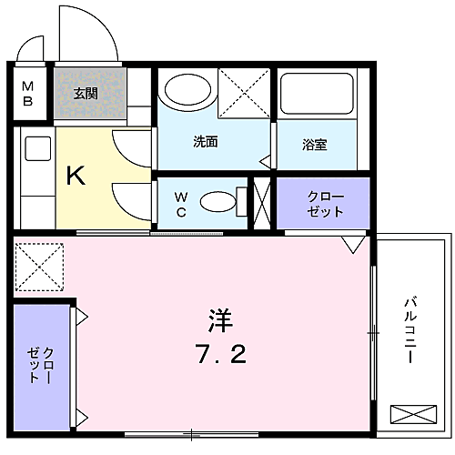 神奈川県伊勢原市伊勢原2丁目12-15 伊勢原駅 1K アパート 賃貸物件詳細