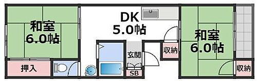 オークミマツマンション 3階 2DK 賃貸物件詳細