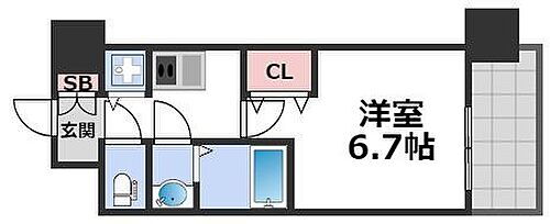 アドバンス難波西アクア 3階 1K 賃貸物件詳細