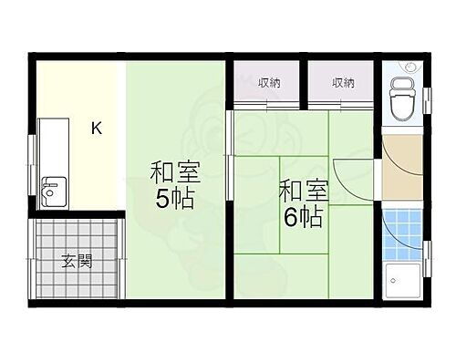 兵庫県宝塚市平井1丁目 山本駅 2K アパート 賃貸物件詳細