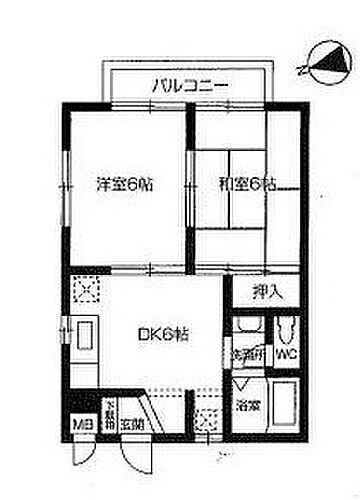 藤ハイツ　Ａ 1階 2DK 賃貸物件詳細