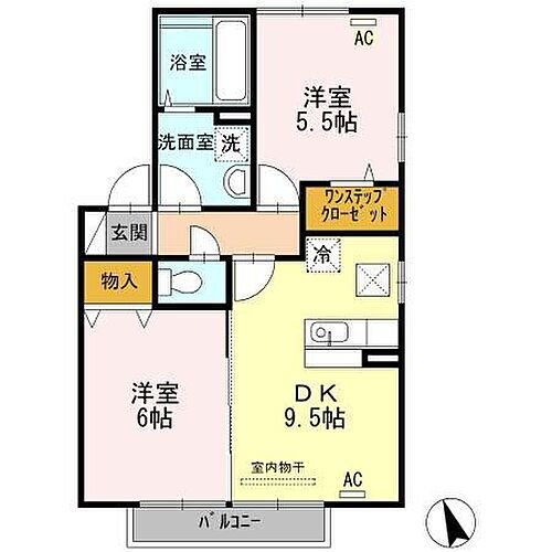 グリーンカトレア 1階 2LDK 賃貸物件詳細