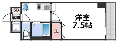 ルフォン今里 7階 1K 賃貸物件詳細