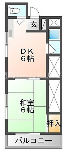 大阪府門真市末広町34-23 古川橋駅 1DK マンション 賃貸物件詳細