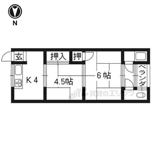 京都府京都市西京区樫原久保町 桂駅 2K アパート 賃貸物件詳細