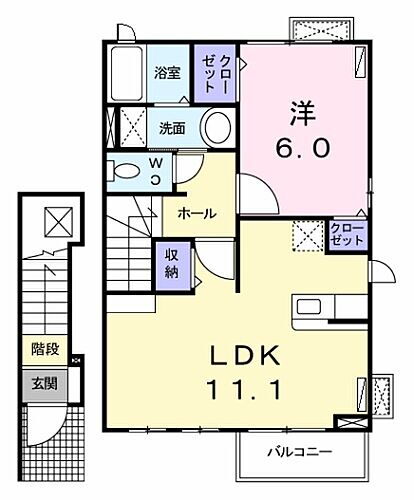 フトゥーロ 2階 1LDK 賃貸物件詳細