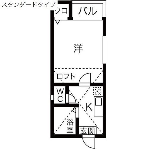 クレードル中村公園 2階 1K 賃貸物件詳細