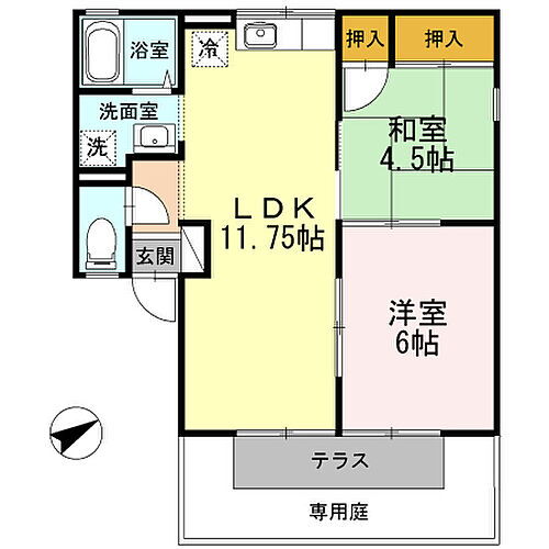 和歌山県和歌山市松江東3丁目 中松江駅 2LDK アパート 賃貸物件詳細