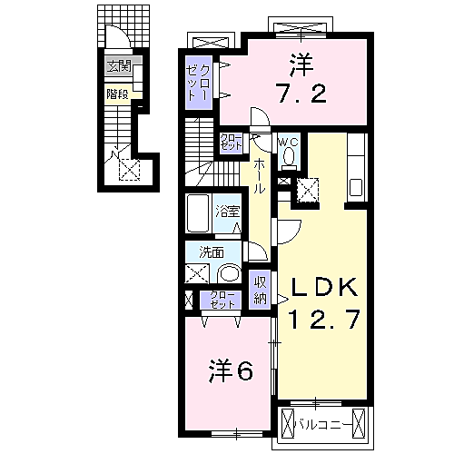 和歌山県御坊市藤田町吉田873-3 御坊駅 2LDK アパート 賃貸物件詳細