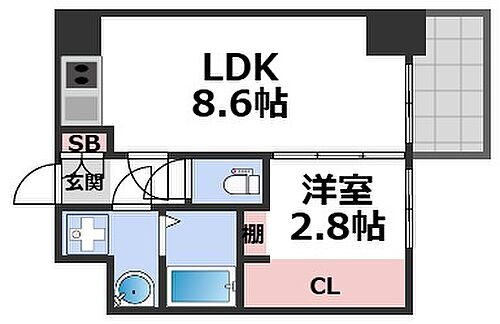 大阪府大阪市西区九条1丁目 九条駅 1LDK マンション 賃貸物件詳細