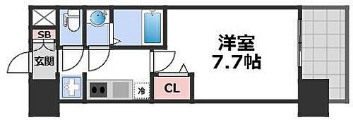 プレサンス芦原橋ヴィブラス 13階 1K 賃貸物件詳細