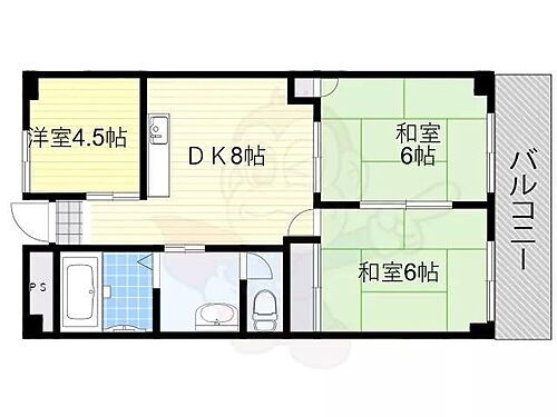 ハイツオークラ 4階 3DK 賃貸物件詳細